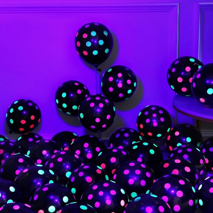 157pcs Neon Rainbow Balloon Arch Kit, Hot Pink Lake Blue Yellow Green Orange Purple Balloons with Cheetah Foil Balloons for Neon Party Decorations Back to 80S 90S Birthday Supplies