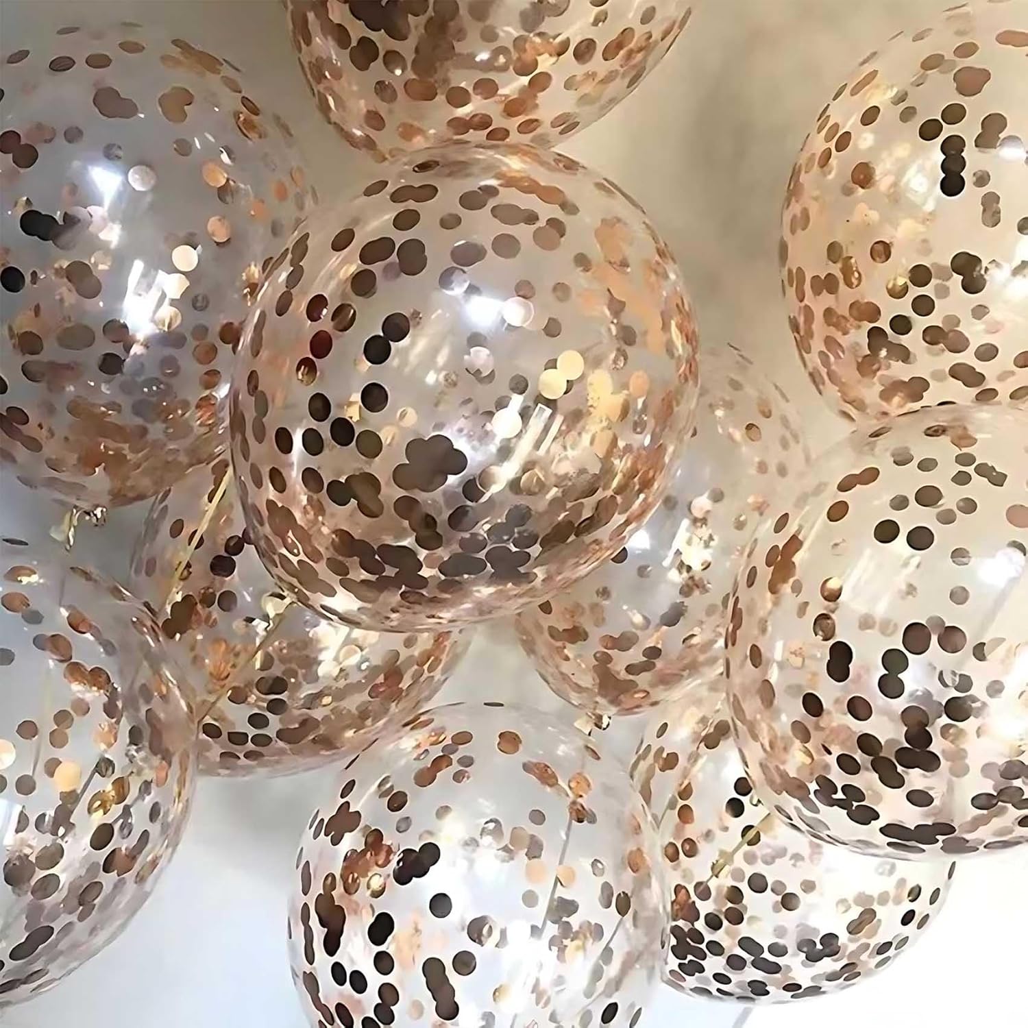 Black Round Foil Confetti Beautiful Metallic Table Confetti Glitter for Fill Balloons, Wedding,Birthday, Party,Festival Decoration(8000PCS)