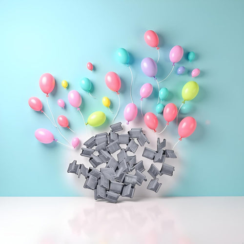 100 Pcs Transparent Balloon V-Shaped Clip Plastic V-Shaped Balloon Clip Wedding Wedding Party Halloween Creative Sealed Decorations