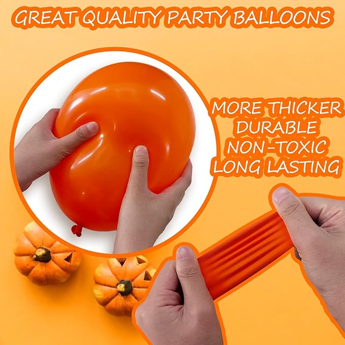Fall Balloons Arch Garland Kit, Orange Burgundy Gold Confetti Fall Party Balloons, for Halloween Falls Birthday Party Little Pumpkin Baby Shower Decorations Autumn Thanksgiving Friendsgiving Supplies