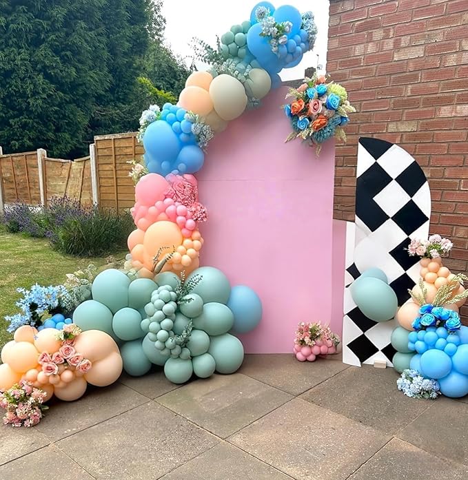 Dusty Green Purple Pink Balloon Arch Kit Fairy Wonderland Birthday Party Decorations Fairy Balloon Garland Dusty Green Pastel Pink Lavender Purple Balloons for Girls Fairytale Tea Party Supplies